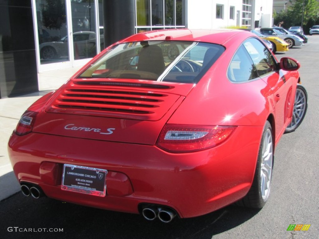 2009 911 Carrera S Coupe - Guards Red / Sand Beige photo #20