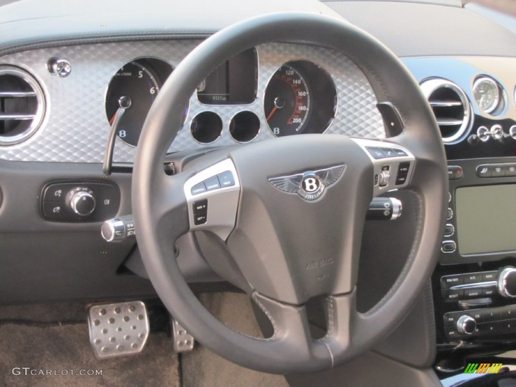 2008 Bentley Continental GT Speed Beluga Steering Wheel Photo #57178272