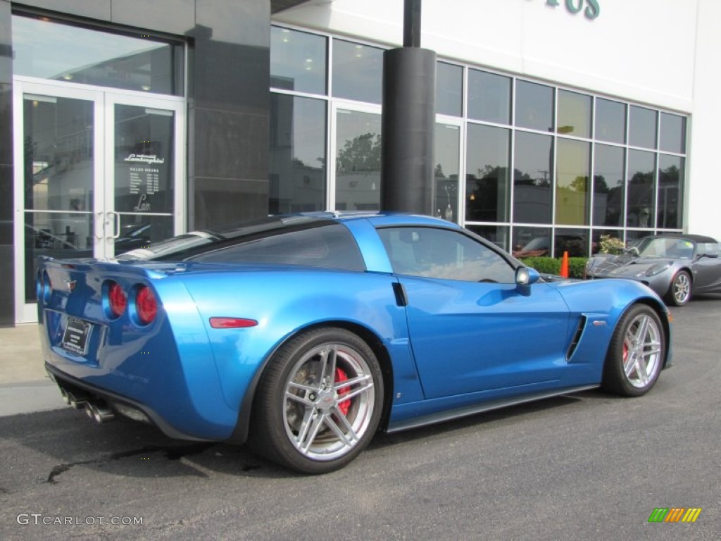 2008 Corvette Z06 - Jetstream Blue Metallic / Sienna photo #3