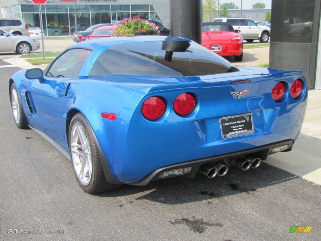 2008 Corvette Z06 - Jetstream Blue Metallic / Sienna photo #13