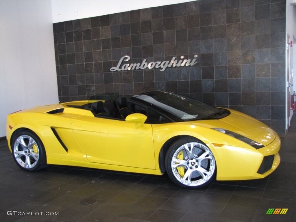 Giallo Midas (Pearl Yellow) 2007 Lamborghini Gallardo Spyder Exterior Photo #57180808