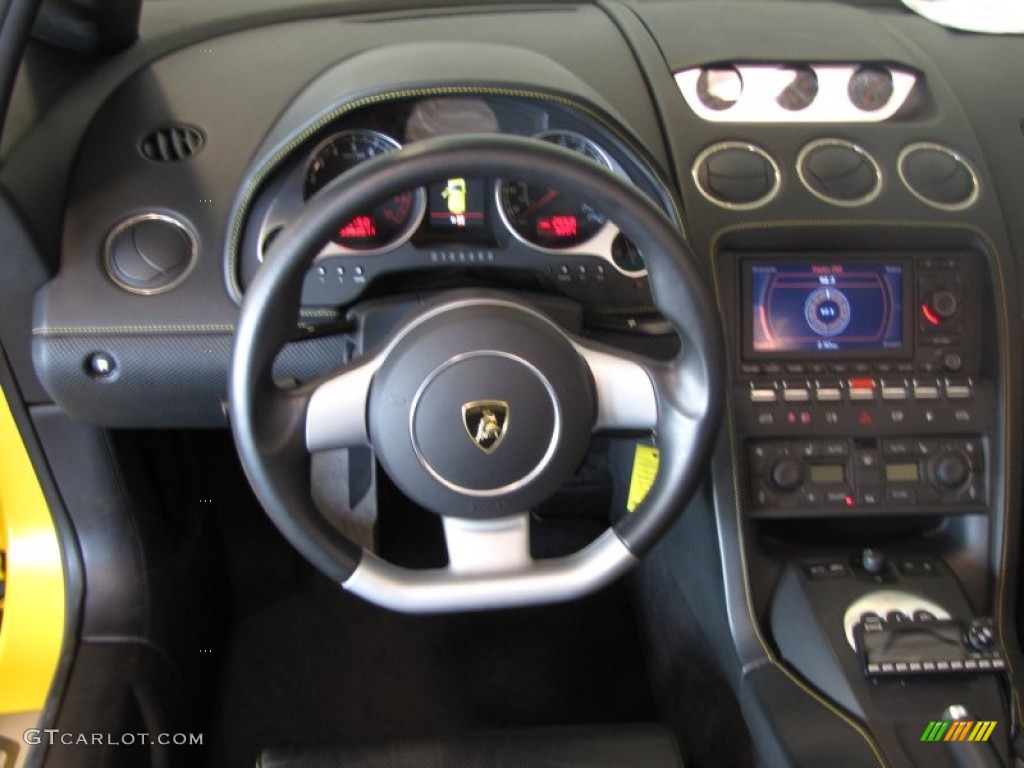 2007 Lamborghini Gallardo Spyder Nero Perseus Dashboard Photo #57181039