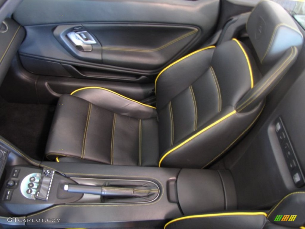 Nero Perseus Interior 2007 Lamborghini Gallardo Spyder Photo #57181063