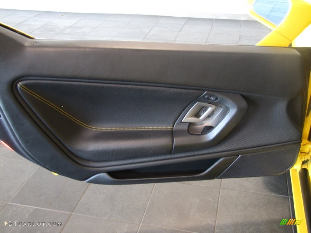 2007 Lamborghini Gallardo Spyder Nero Perseus Door Panel Photo #57181081