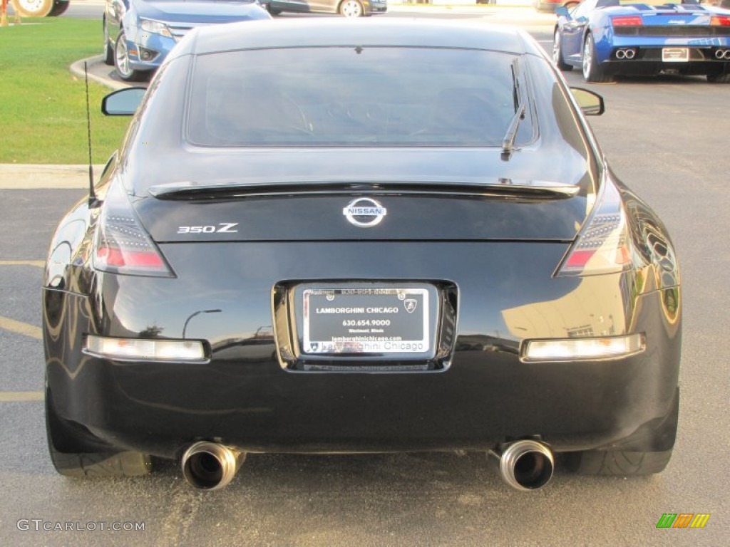 2004 350Z Touring Coupe - Super Black / Charcoal photo #13