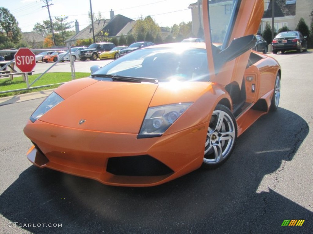 2008 Murcielago LP640 Coupe - Arancio Atlas (Pearl Orange) / Nero Perseus photo #6