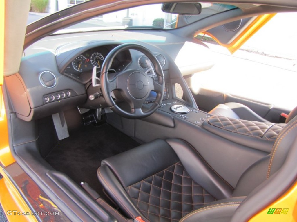 Nero Perseus Interior 2008 Lamborghini Murcielago LP640 Coupe Photo #57182494