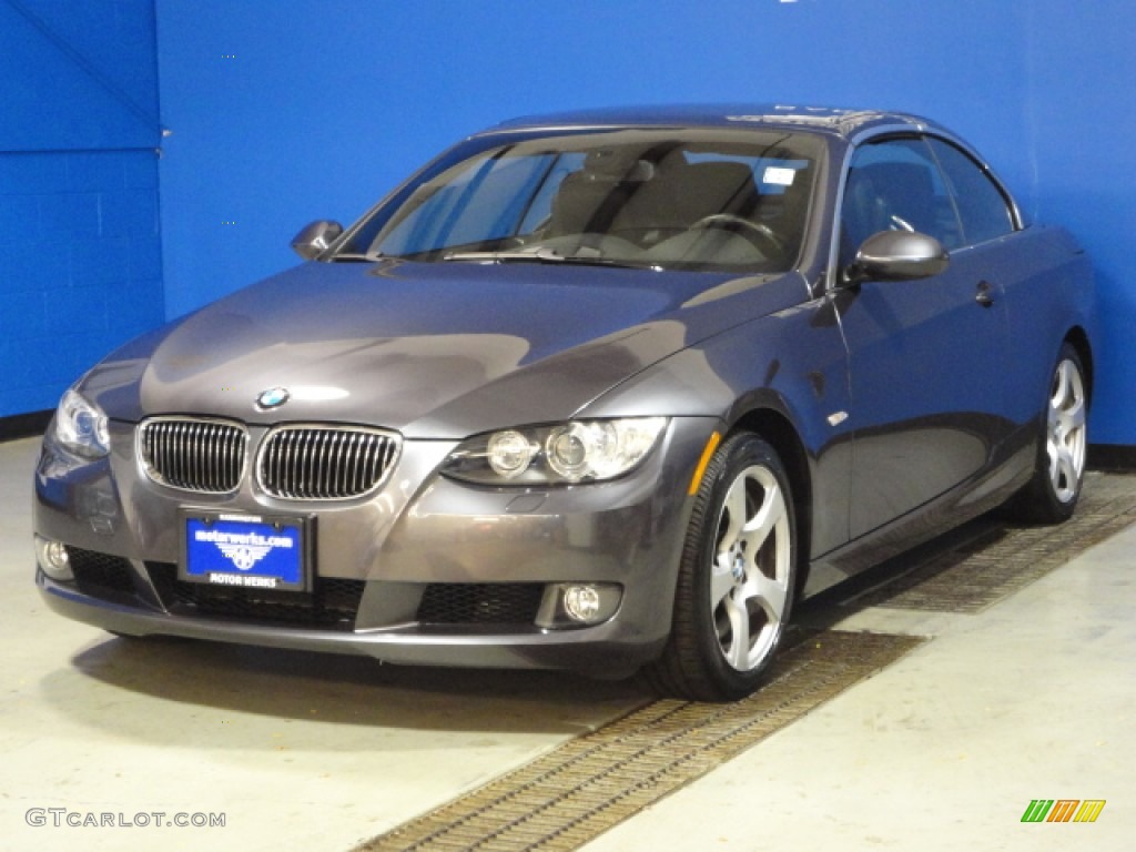 2008 3 Series 328i Convertible - Sparkling Graphite Metallic / Black photo #3