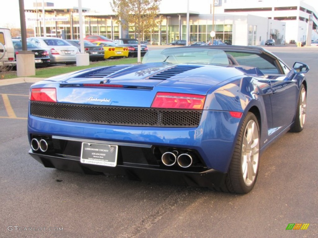 2010 Gallardo LP560-4 Spyder - Bianco Monocerus / Blu Scylla photo #3