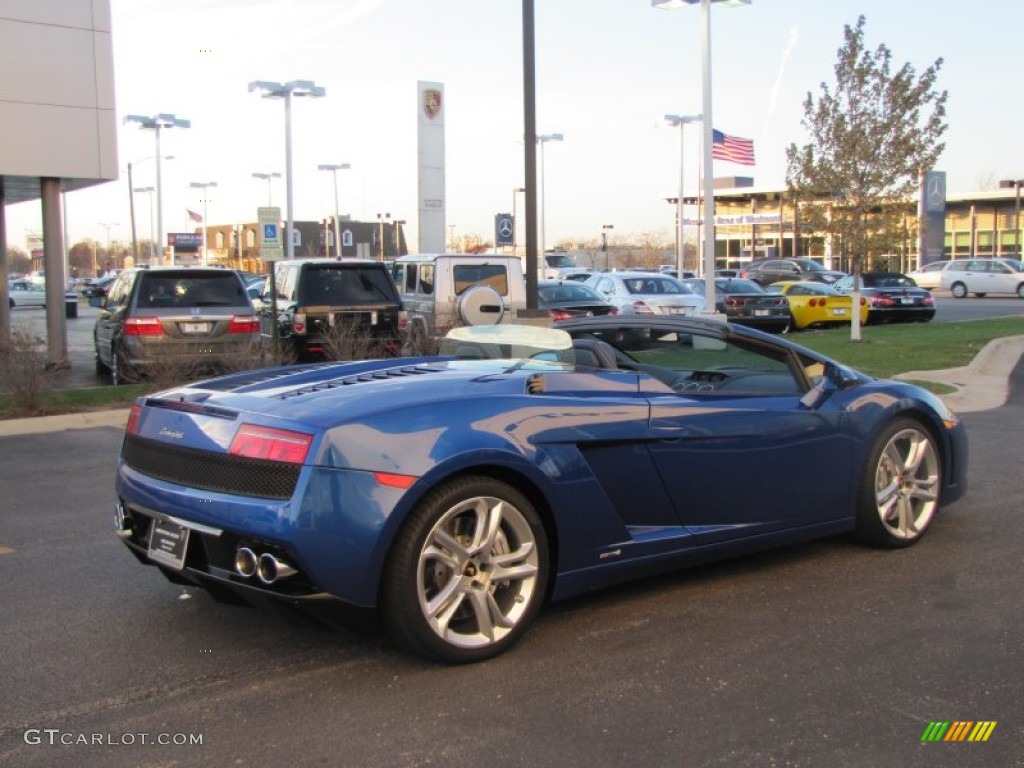 2010 Gallardo LP560-4 Spyder - Bianco Monocerus / Blu Scylla photo #6