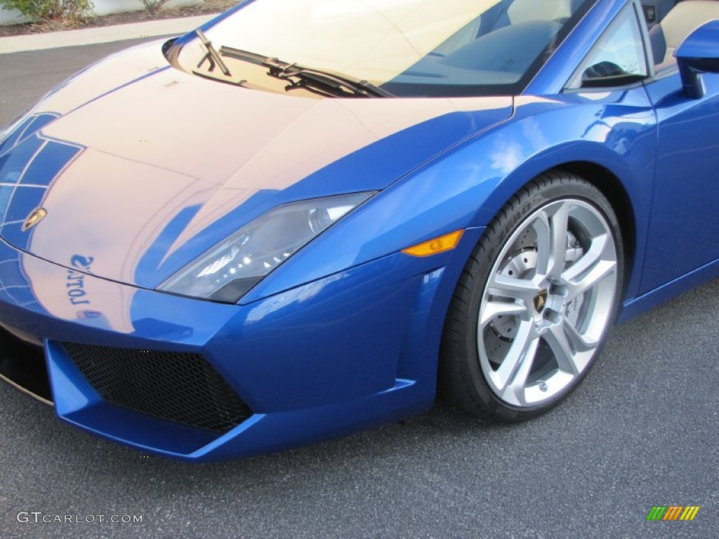 2010 Gallardo LP560-4 Spyder - Bianco Monocerus / Blu Scylla photo #11