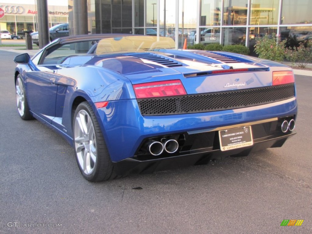 2010 Gallardo LP560-4 Spyder - Bianco Monocerus / Blu Scylla photo #16