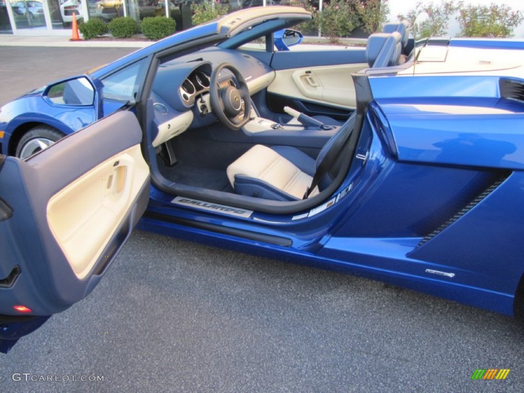 Blu Scylla Interior 2010 Lamborghini Gallardo LP560-4 Spyder Photo #57184189