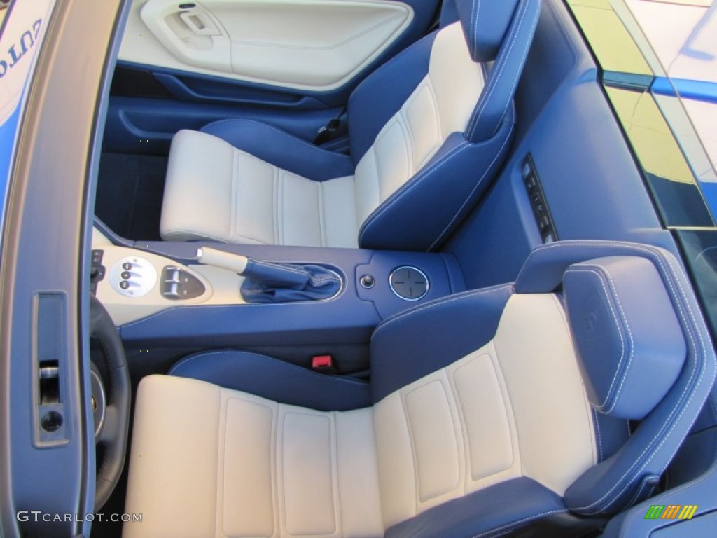 Blu Scylla Interior 2010 Lamborghini Gallardo LP560-4 Spyder Photo #57184198