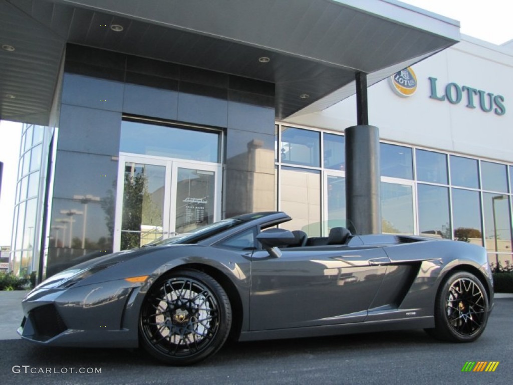 2010 Gallardo LP560-4 Spyder - Grigio Telesto Metallic (Grey) / Nero Perseus photo #2