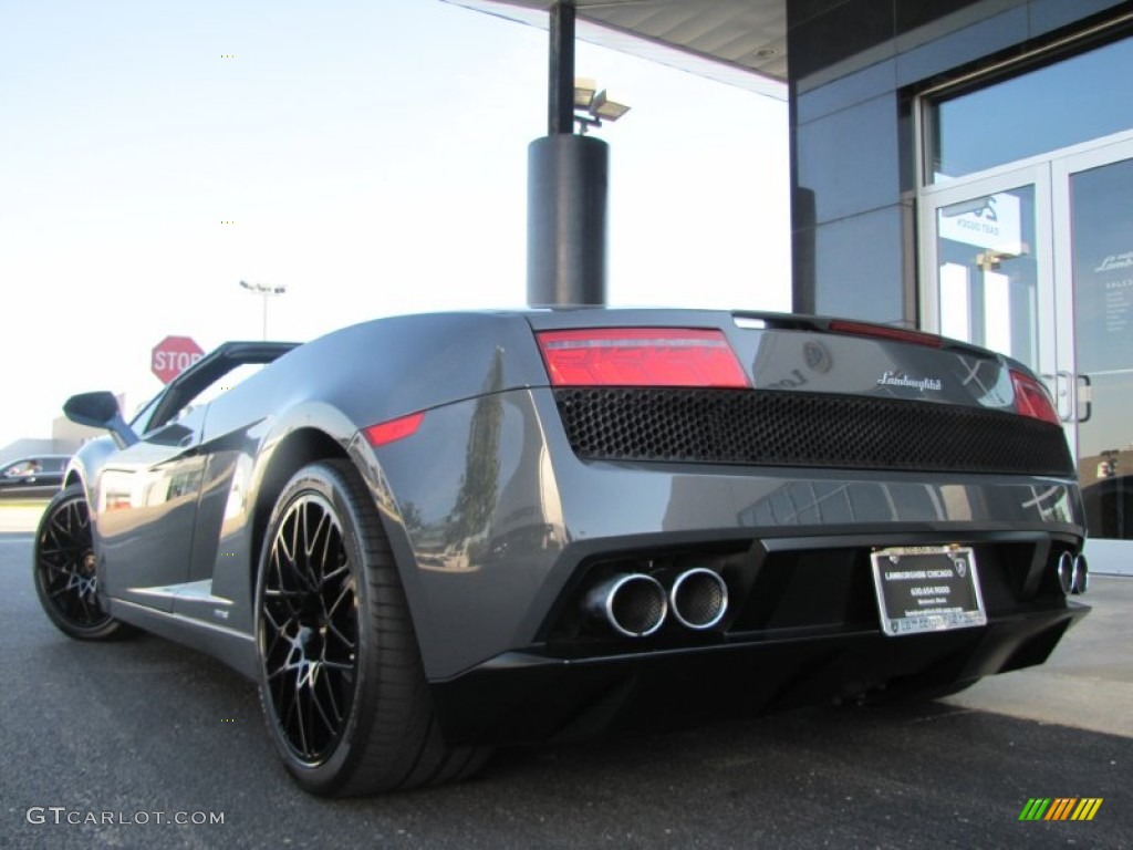 2010 Gallardo LP560-4 Spyder - Grigio Telesto Metallic (Grey) / Nero Perseus photo #4