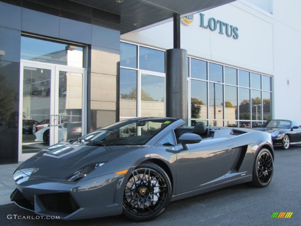 2010 Gallardo LP560-4 Spyder - Grigio Telesto Metallic (Grey) / Nero Perseus photo #5