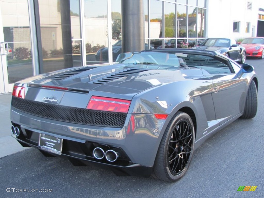 2010 Gallardo LP560-4 Spyder - Grigio Telesto Metallic (Grey) / Nero Perseus photo #9