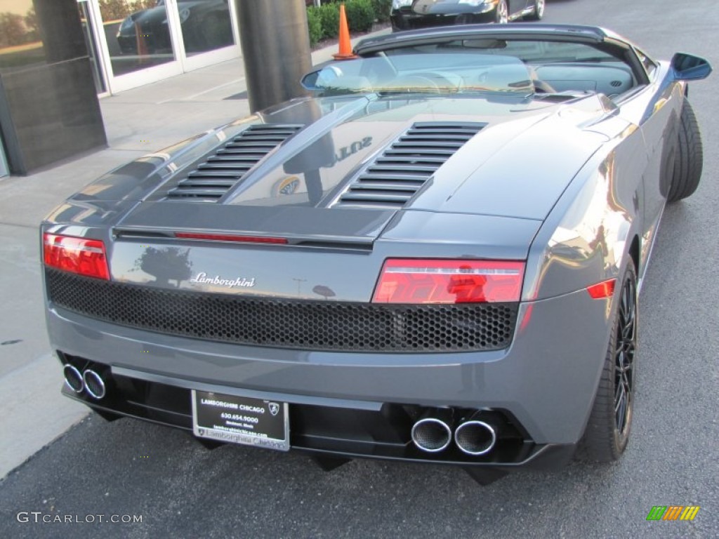 2010 Gallardo LP560-4 Spyder - Grigio Telesto Metallic (Grey) / Nero Perseus photo #10