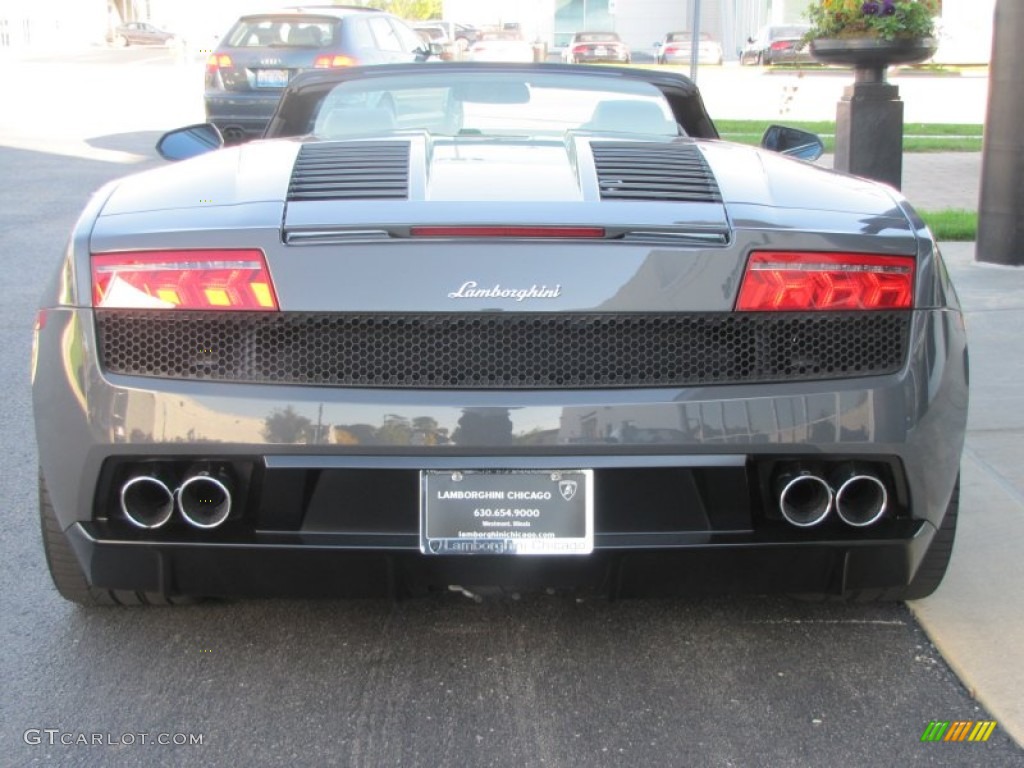 2010 Gallardo LP560-4 Spyder - Grigio Telesto Metallic (Grey) / Nero Perseus photo #11
