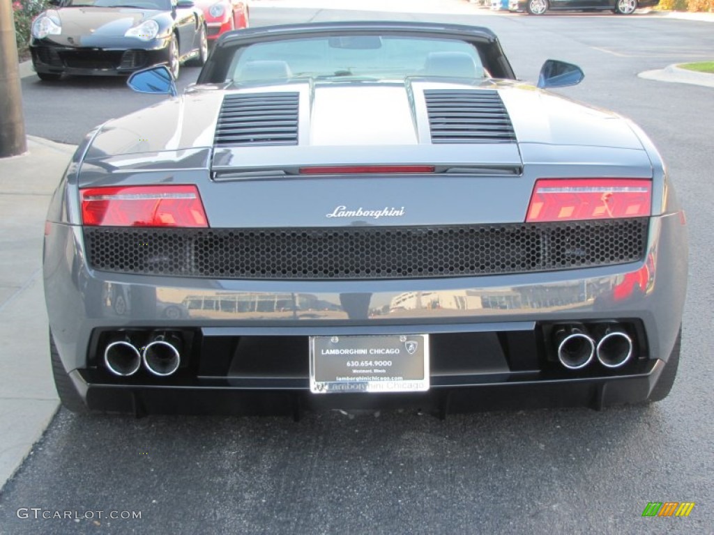 2010 Gallardo LP560-4 Spyder - Grigio Telesto Metallic (Grey) / Nero Perseus photo #12