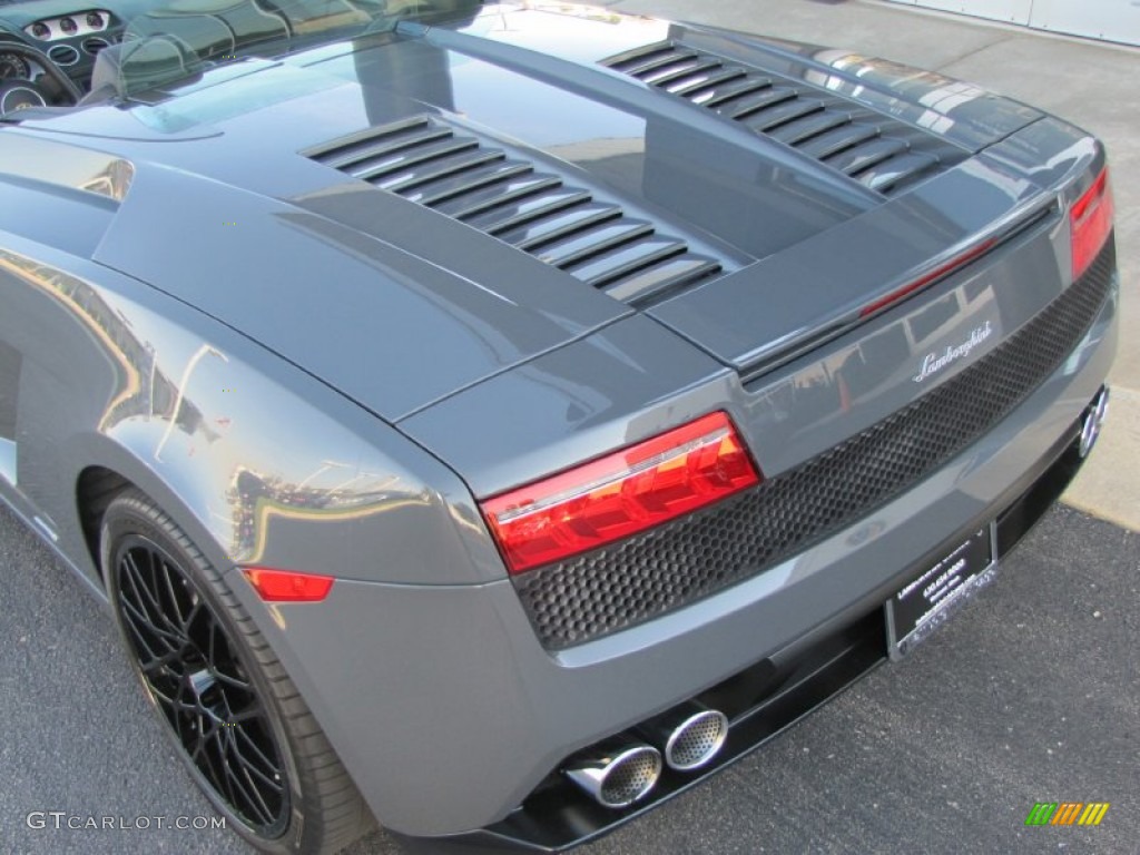 2010 Gallardo LP560-4 Spyder - Grigio Telesto Metallic (Grey) / Nero Perseus photo #17