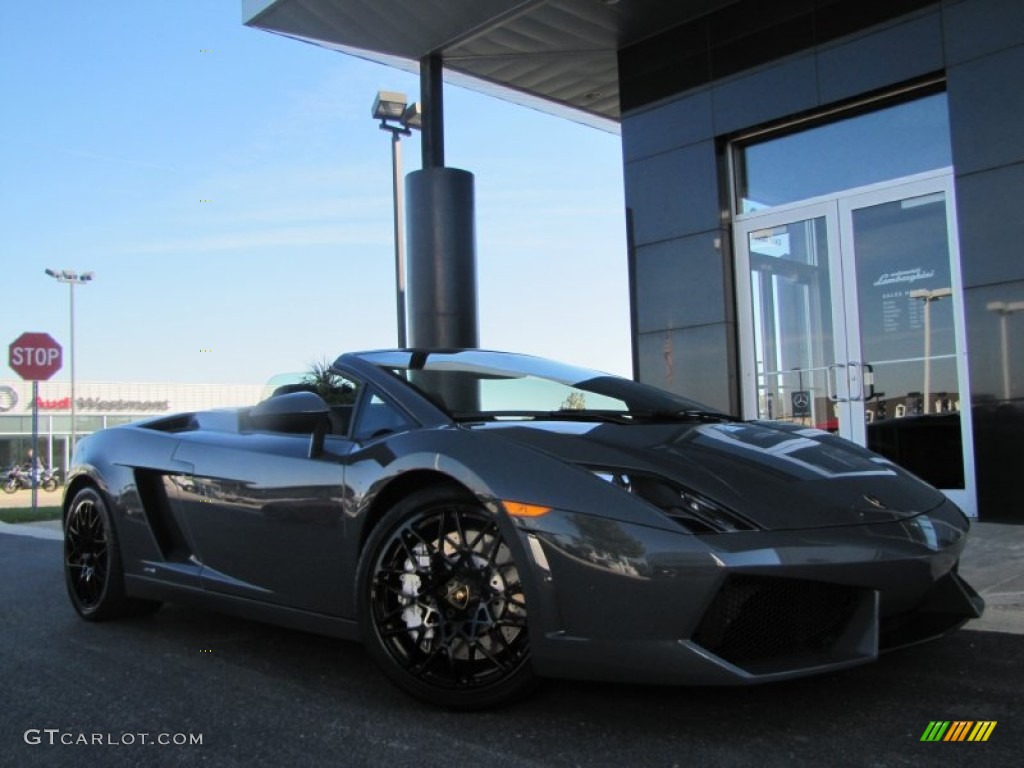 2010 Gallardo LP560-4 Spyder - Grigio Telesto Metallic (Grey) / Nero Perseus photo #23