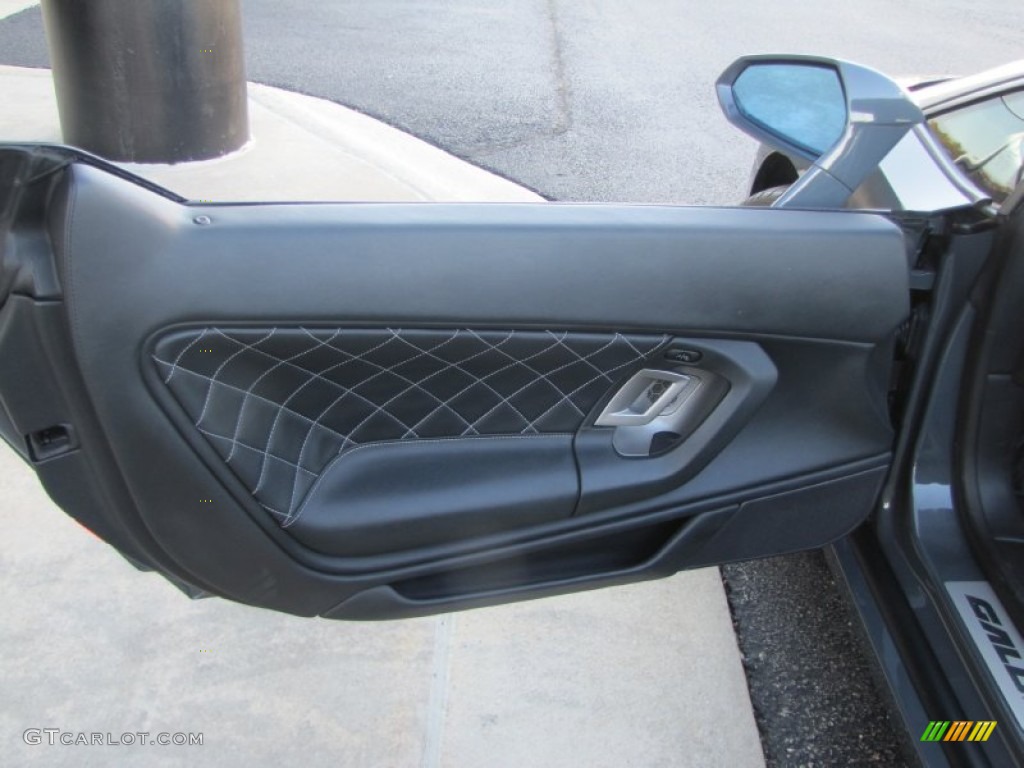 2010 Lamborghini Gallardo LP560-4 Spyder Nero Perseus Door Panel Photo #57184901