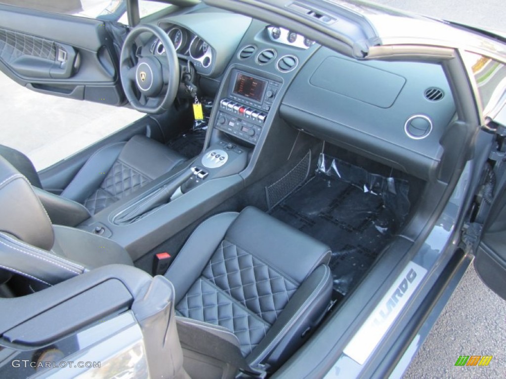 Nero Perseus Interior 2010 Lamborghini Gallardo LP560-4 Spyder Photo #57184978