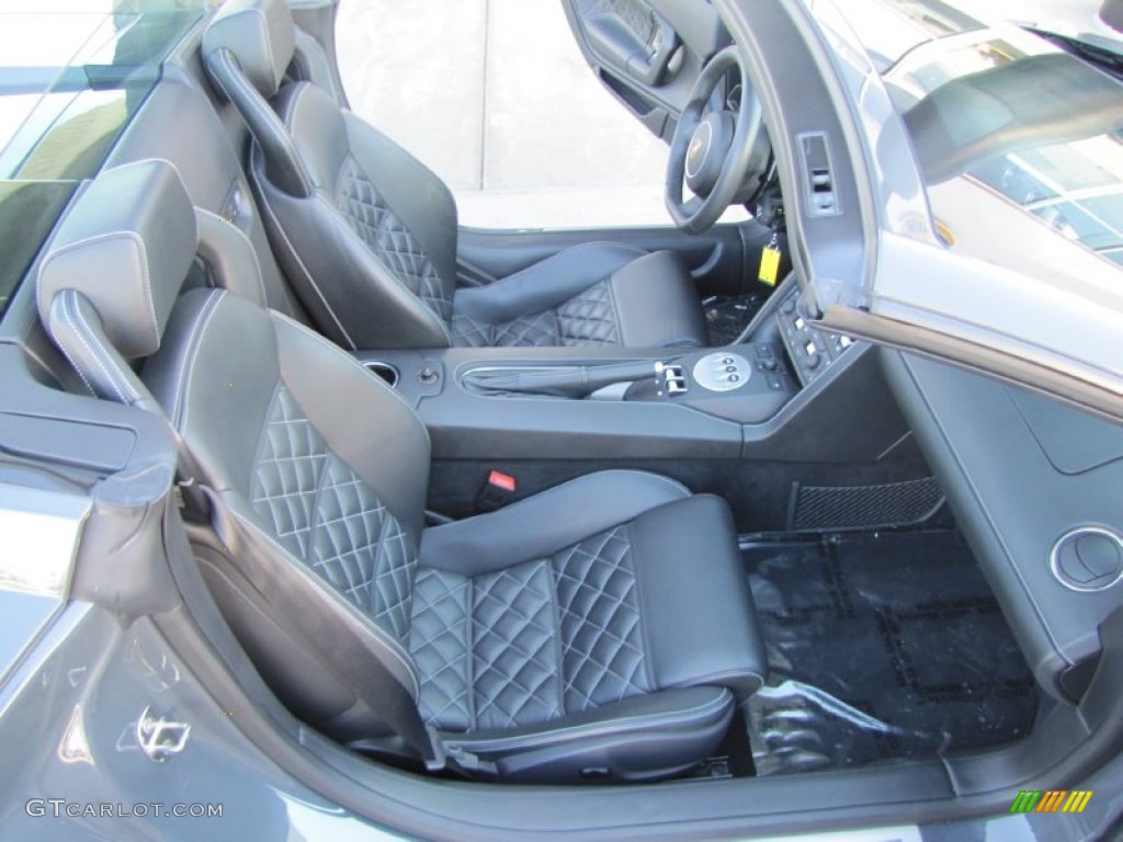 Nero Perseus Interior 2010 Lamborghini Gallardo LP560-4 Spyder Photo #57185014