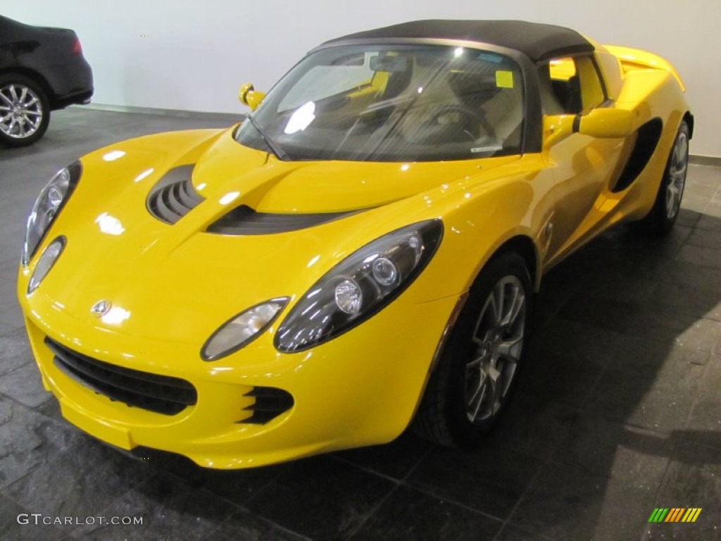 2009 Elise SC Supercharged - Solar Yellow Metallic / Magnolia photo #6