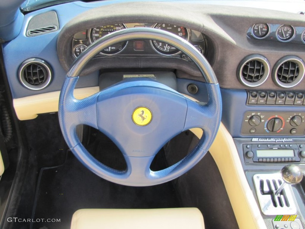 2001 Ferrari 550 Barchetta Tan Steering Wheel Photo #57186187