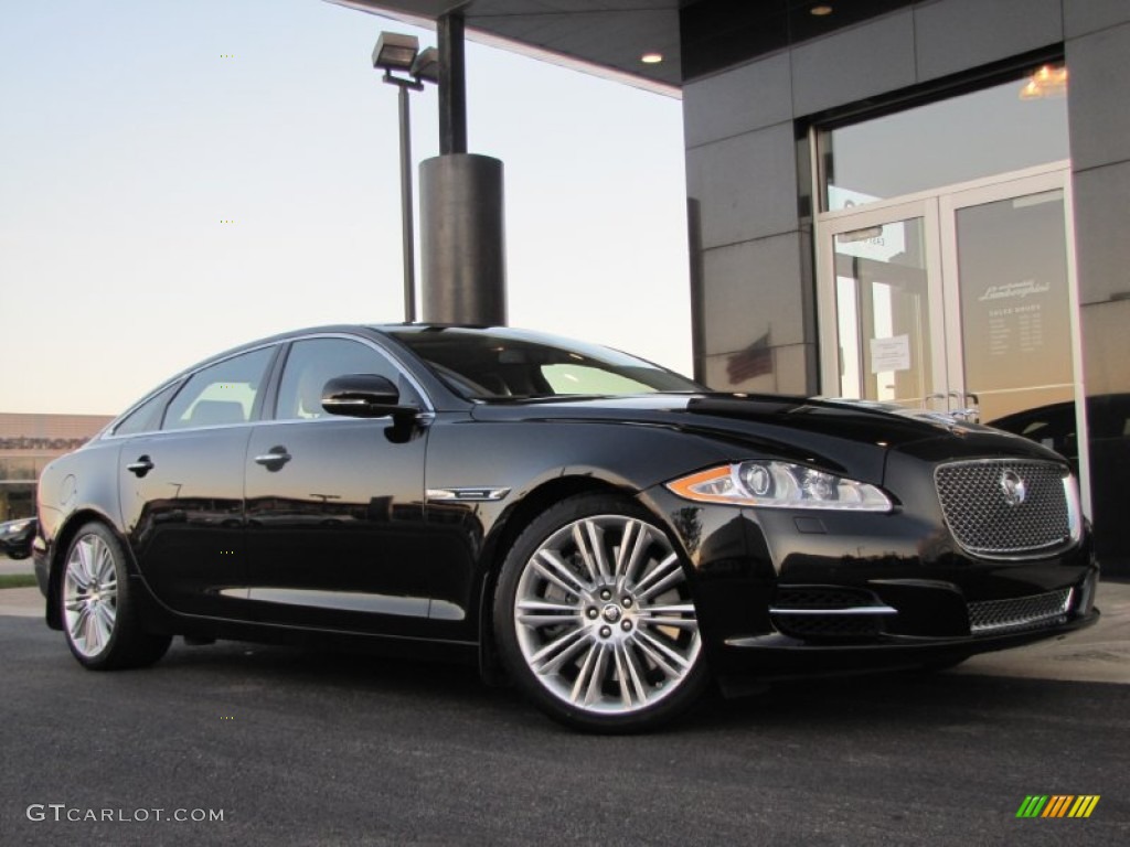 Ultimate Black Metallic 2011 Jaguar XJ XJL Supercharged Exterior Photo #57186496