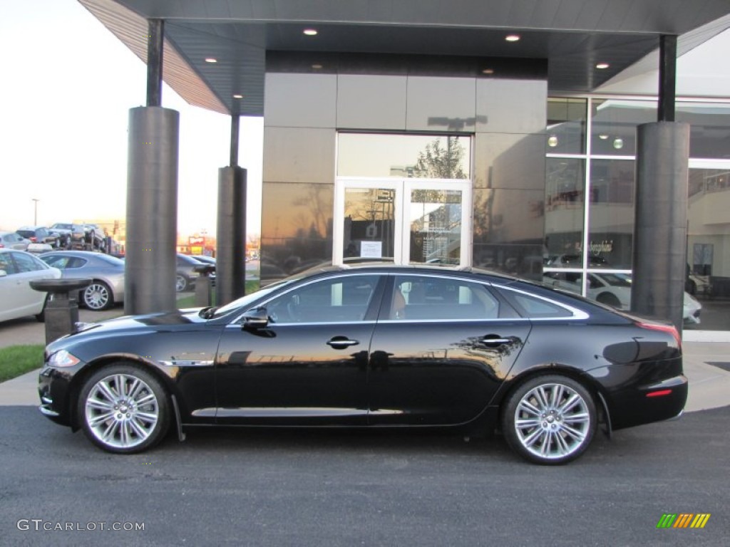 Ultimate Black Metallic 2011 Jaguar XJ XJL Supercharged Exterior Photo #57186514