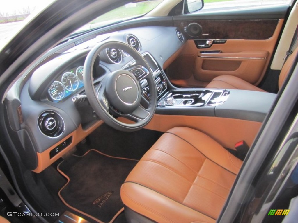 London Tan/Jet Black Interior 2011 Jaguar XJ XJL Supercharged Photo #57186817
