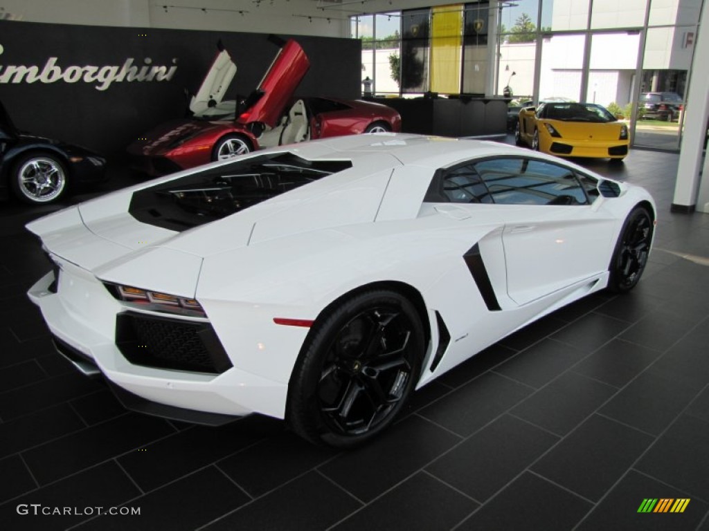 Bianco Isis 2012 Lamborghini Aventador LP 700-4 Exterior Photo #57186970