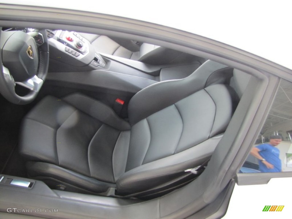 Nero Ade Interior 2012 Lamborghini Aventador LP 700-4 Photo #57187252