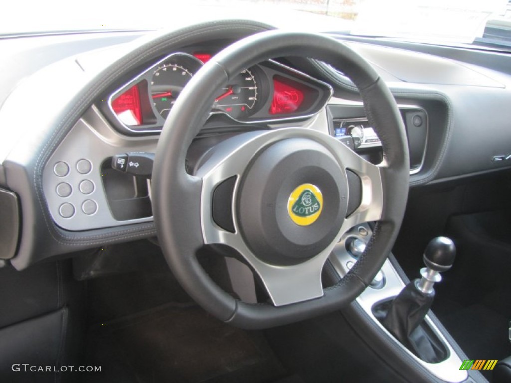 2011 Lotus Evora Coupe Black Steering Wheel Photo #57187839