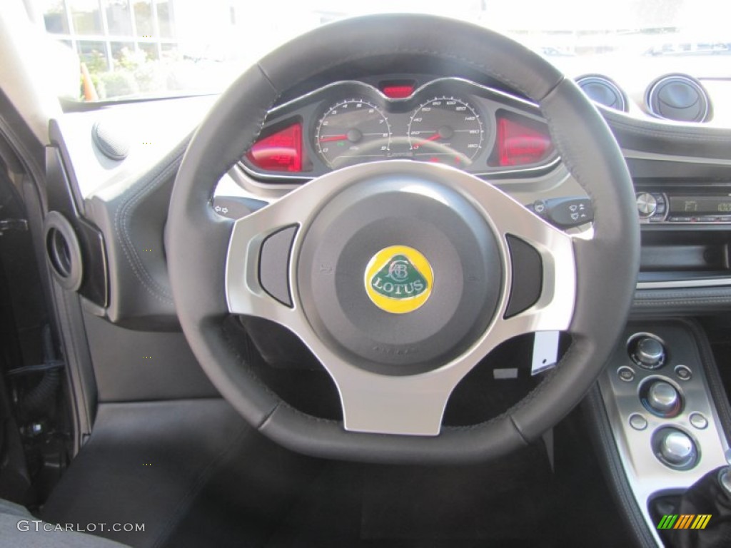 2011 Lotus Evora Coupe Black Steering Wheel Photo #57187879