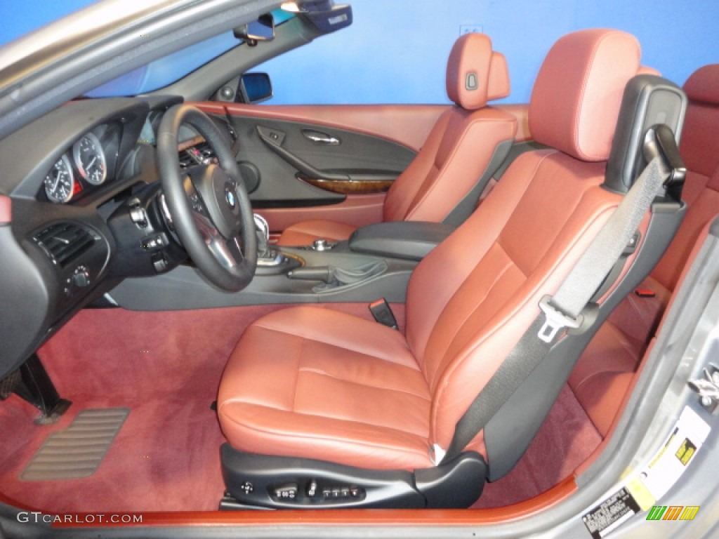 Chateau Pearl Leather Interior 2009 BMW 6 Series 650i Convertible Photo #57188389