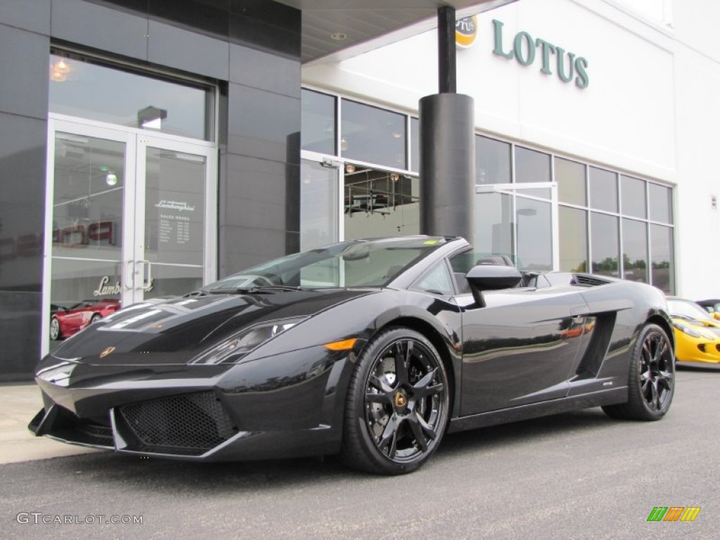 Nero Serapis (Black Metallic) 2011 Lamborghini Gallardo LP 560-4 Spyder Exterior Photo #57189446