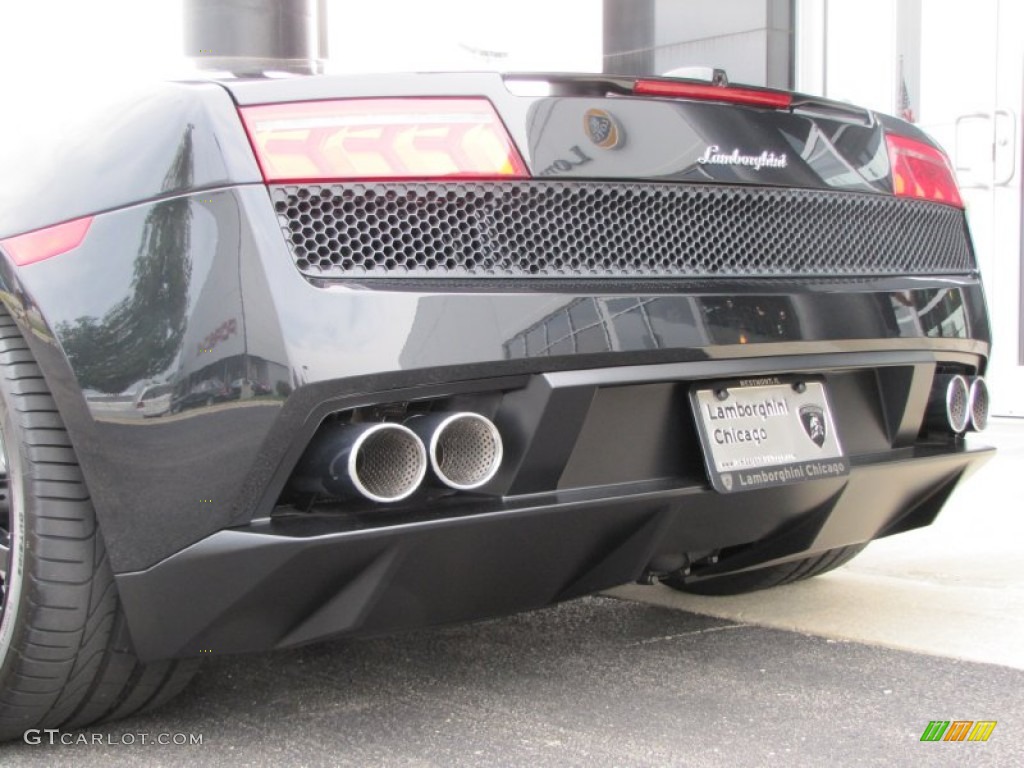 2011 Gallardo LP 560-4 Spyder - Nero Serapis (Black Metallic) / Black photo #10