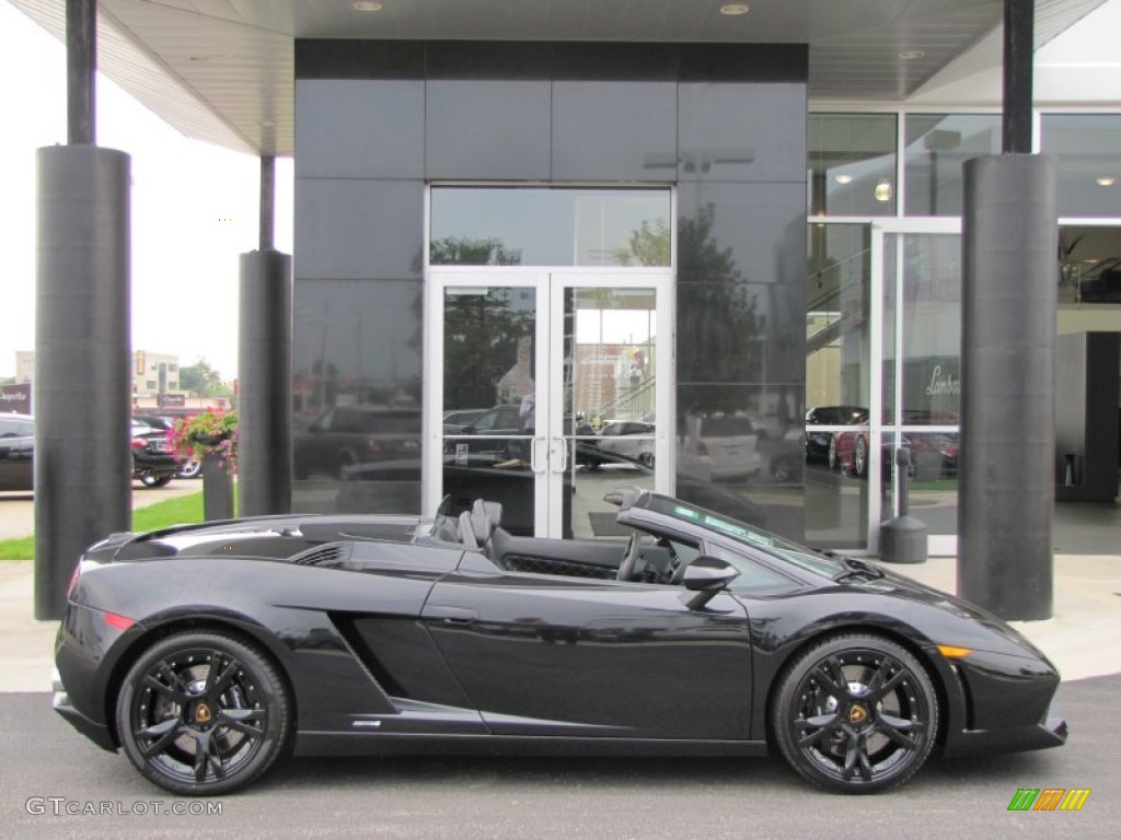 Nero Serapis (Black Metallic) 2011 Lamborghini Gallardo LP 560-4 Spyder Exterior Photo #57189523
