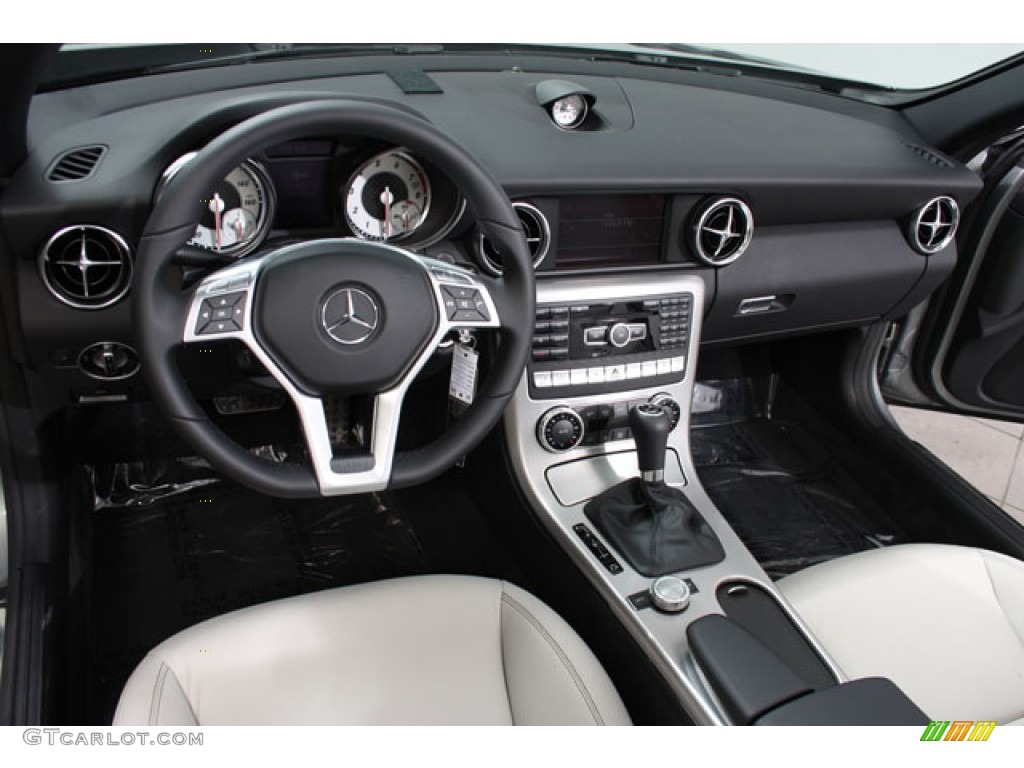 2012 Mercedes-Benz SLK 350 Roadster Ash/Black Dashboard Photo #57191484