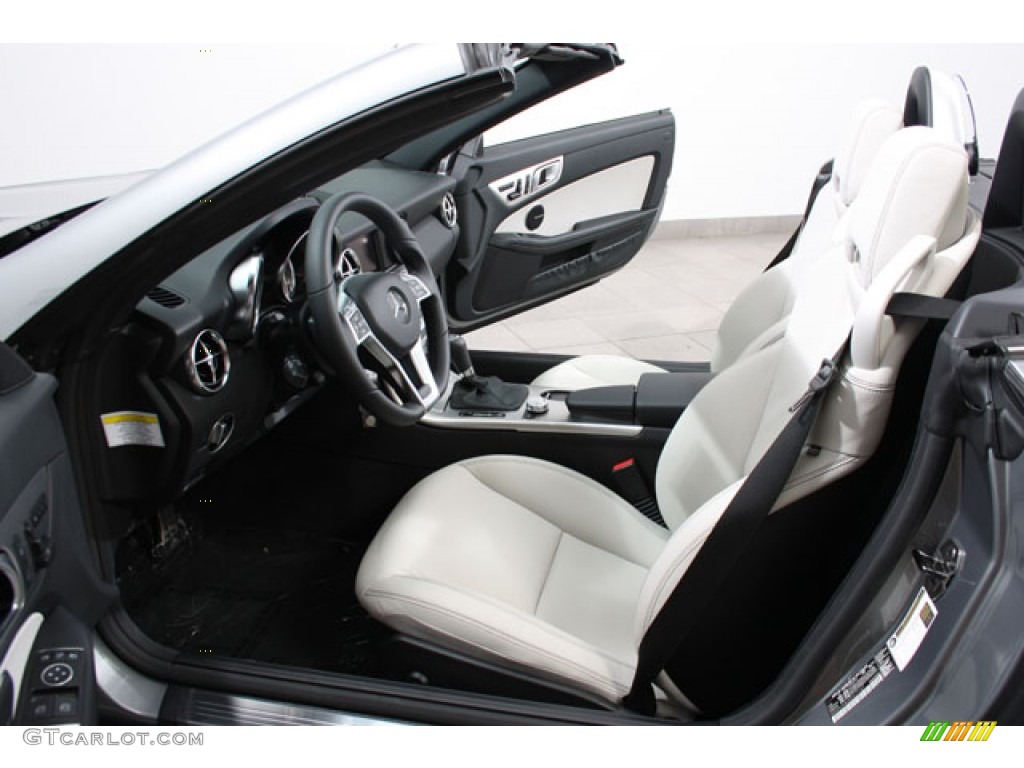 Ash/Black Interior 2012 Mercedes-Benz SLK 350 Roadster Photo #57191583