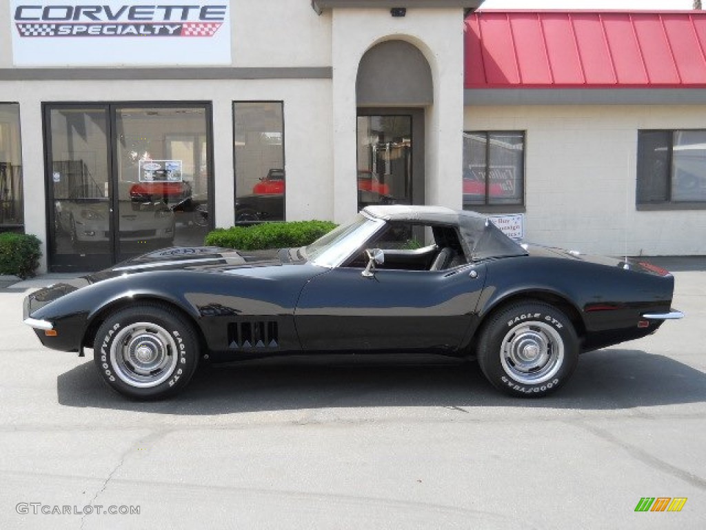 1968 Corvette Convertible - Tuxedo Black / Black photo #3
