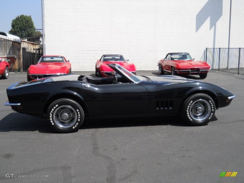 Tuxedo Black 1968 Chevrolet Corvette Convertible Exterior Photo #57192510