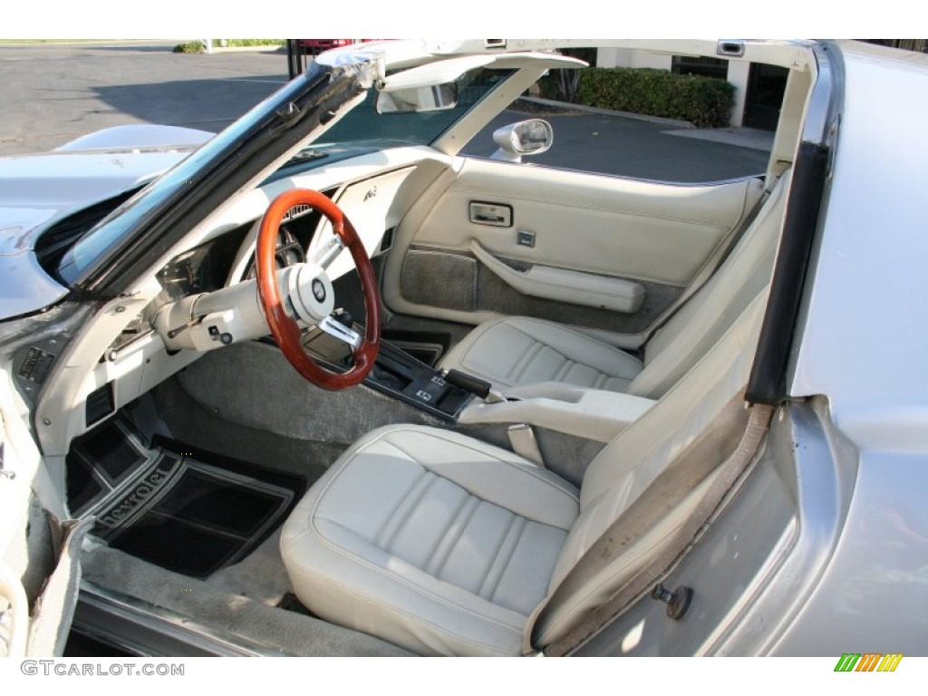 Silver Interior 1978 Chevrolet Corvette Coupe Photo #57193537