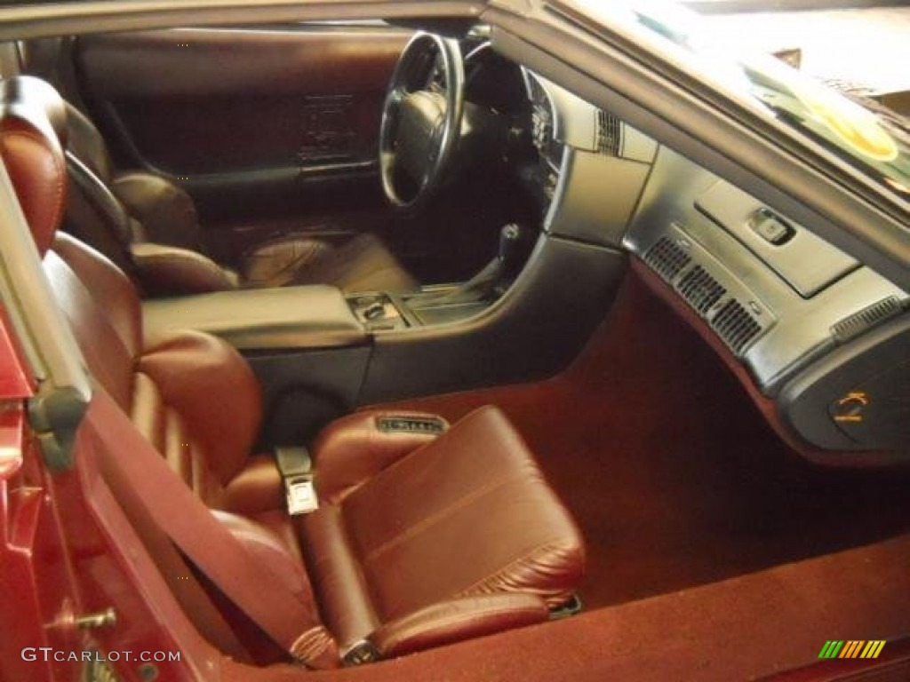 Red Interior 1993 Chevrolet Corvette Coupe Photo #57193708
