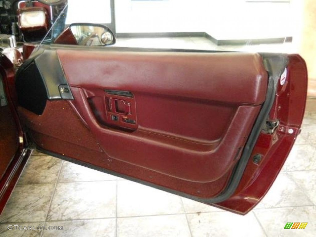 1993 Chevrolet Corvette Coupe Red Door Panel Photo #57193741